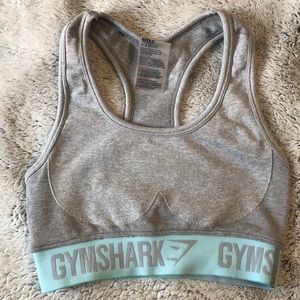 Gymshark Flex Sports Bra Light Grey S